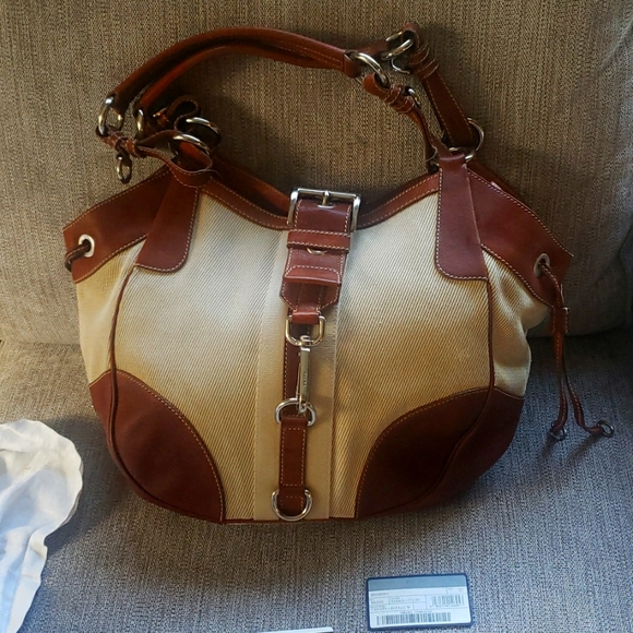 Prada Handbags - Prada Vintage Canvas/leather SALE  Excellent condition  I love to trade too!!
